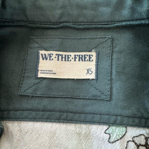 NWOT Women's Free People We The Free Kimono Floral Embroidered Top Size XS - Picture 5 of 7